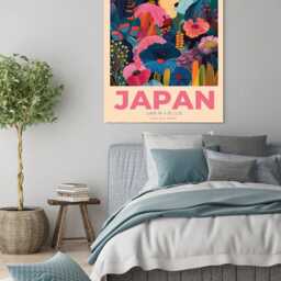 Japan Art Print, Flower Poster, Floral Wall Decor, Art, Japanese Art - thumbnail 2