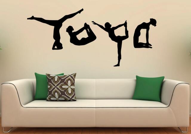 Yoga Wall Decal Vinyl Sticker Meditation Indian Philosophy Home Interior Design Art Murals Bedroom Decor - 5Y01A - image 1