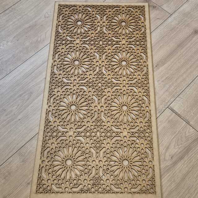 Laser-Cut Mdf Moroccan Screen Radiator Cabinet Panel, Wall Art - 2Ft X 4Ft 0175 - image 1