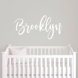 Personalized Name Wall Decal, Nursery Name Decor, Decal For Walls, Girls Room Vinyl Rb100 - thumbnail 4