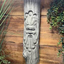stone Garden Tree Man Green Small Curly Beard Hanging Plaque Ornament - thumbnail 3