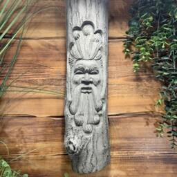 stone Garden Tree Man Green Small Curly Beard Hanging Plaque Ornament - thumbnail 2