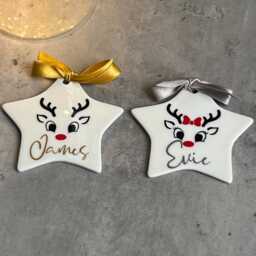 Personalised Christmas Bauble, Custom Name Ornament, Tree Decoration - thumbnail 3