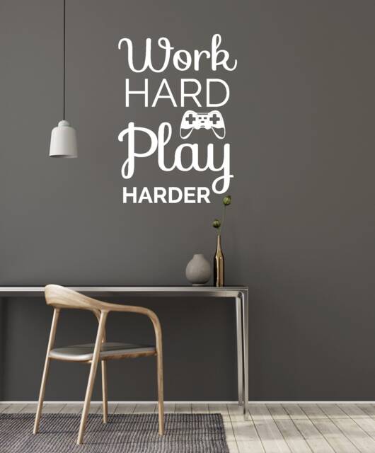 Gamer Quote Vinyl Wall Decal Video Games Gaming Room Stickers Mural - #3023Di - image 1
