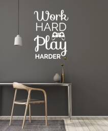 Gamer Quote Vinyl Wall Decal Video Games Gaming Room Stickers Mural - #3023Di - thumbnail 1