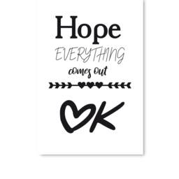 Hope Everything Comes Out Ok. Wall Decals. Bath Decor. Poster Printed Art For Home Bathroom Unframed Art - thumbnail 2