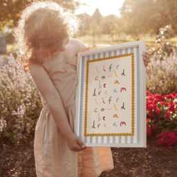 Life Could Be Dream Print, Nursery Bedroom Art, Illustration Wall Boho Nursery, Kids Room, Play Unframed - thumbnail 2