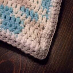 Baby Blanket in Popsicle Blue Ombre - thumbnail 2