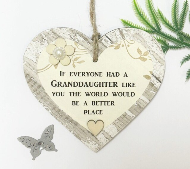 Inspirational Gift Heart For A Special Granddaughter - Always Remember You Are Braver Than Think Wooden - image 1