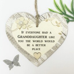 Inspirational Gift Heart For A Special Granddaughter - Always Remember You Are Braver Than Think Wooden - thumbnail 2