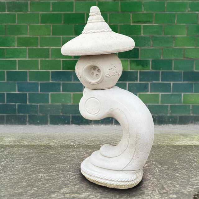 Japanese Pagoda Statue Outdoor Temple Sculpture Oriental Garden Decor Handcrafted Zen Art Ornament Cement Spiritual Gift - image 1