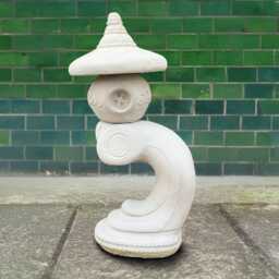 Japanese Pagoda Statue Outdoor Temple Sculpture Oriental Garden Decor Handcrafted Zen Art Ornament Cement Spiritual Gift - thumbnail 3