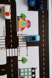 Ikea Lack Table Decal City Roads Play Mat - 55x55cm - thumbnail 3