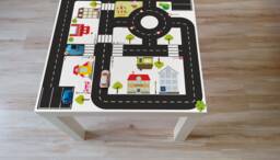 Ikea Lack Table Decal City Roads Play Mat - 55x55cm