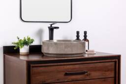 Natural Stone Vessel Bathroom Sink, Avalon Goleta Marble, Vanity Basin