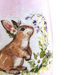 Bunny Vases, Glass Vase, Vase For Flowers, Gifts, Spring Pretty Rabbit Mothers Day Gifts Mum - thumbnail 3