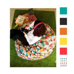 Bean Bag Chair, Bean Bag Cover+Inner Bag, Bean Chair, Large Bag, Adult Bag-Teen/Child, Pouf, Gift, Home Decor - thumbnail 2