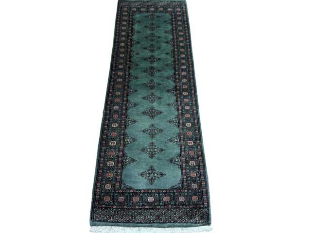 2x6 Teal Color Bokhara Rug - Runner Hallway Luxury Bukhara Fine Quality Woolen Afghan - image 1