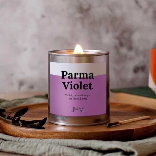 Parma Violet Crackle Wick Candle - image 1