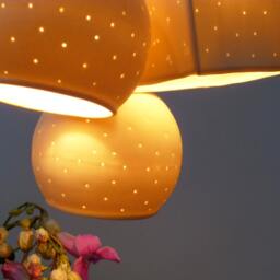 Three Bells, Perforated Porcelain, Pendant Lights - thumbnail 4