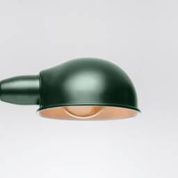 Folke Wall Sconce - Dark Green On/Off Switch & Plug-In Option Retro Loft Industrial Minimalist Lamp - thumbnail 3