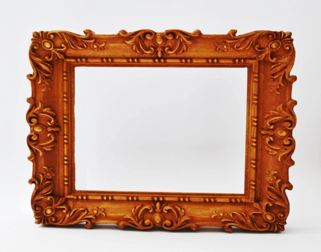 Wooden Picture Frame, Photo Wedding Carved Rustic 5x7 8x10 Frame - image 1