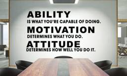 Teamwork Quote Vinyl Wall Decal Office Decor 1750Re - thumbnail 1