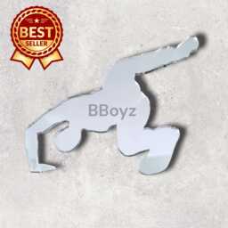 Engraved Breakdancer Mirror Wall Art Acrylic, Personalized