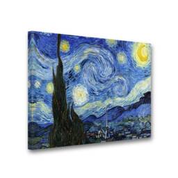 Vincent Van Gogh The Starry Night Canvas Wall Art Picture Print Artwork. Fine Giclee Print - thumbnail 2