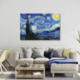 Vincent Van Gogh The Starry Night Canvas Wall Art Picture Print Artwork. Fine Giclee Print - thumbnail 3