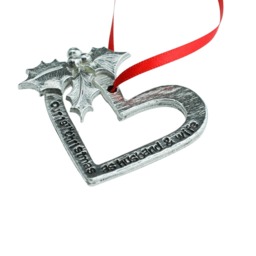 19 Year Anniversary Christmas Tree Ornament - Reads Our 19Th As Husband & Wife - thumbnail 4