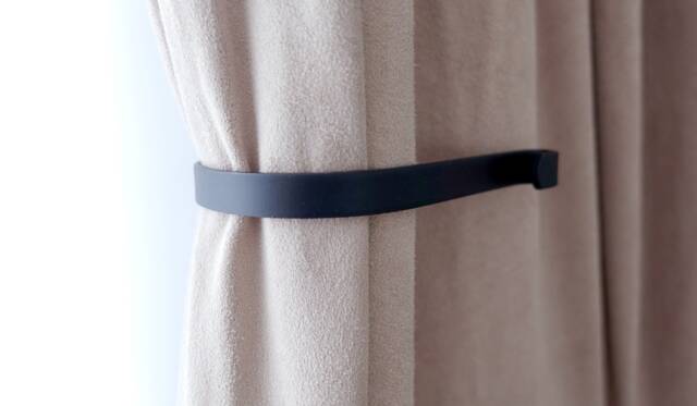 Matte Black Iron Curtain Tie Backs - Cottage, Rustic, Farmhouse Minimalist, Drapery Holdbacks, Tiebacks, Pullbacks, 170mm - Set Of 2 - image 1