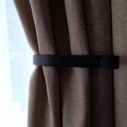 Matte Black Iron Curtain Tie Backs - Cottage, Rustic, Farmhouse Minimalist, Drapery Holdbacks, Tiebacks, Pullbacks, 170mm - Set Of 2 - thumbnail 4