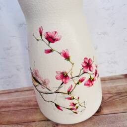 Personalised Vintage Bird Vase & Bird Coaster Set Flower Gifts - thumbnail 2