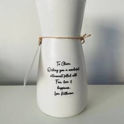Personalised Vintage Bird Vase & Bird Coaster Set Flower Gifts - thumbnail 3