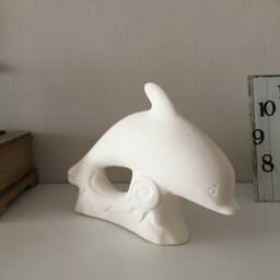 Ceramic Dolphin Bisque, Ready To Paint, Christmas Gift, Gift For Girl, Miniature, Home Decor, Housewarming Sea Decoration, Art - thumbnail 3