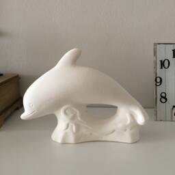 Ceramic Dolphin Bisque, Ready To Paint, Christmas Gift, Gift For Girl, Miniature, Home Decor, Housewarming Sea Decoration, Art