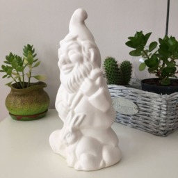 Ceramic Gnome, Ready To Paint Bisque, Garden Decorations, Unpainted Sculptures, Gift For Mother, Dwarf Figure, Outdoor Decor - thumbnail 3
