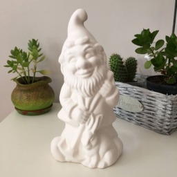 Ceramic Gnome, Ready To Paint Bisque, Garden Decorations, Unpainted Sculptures, Gift For Mother, Dwarf Figure, Outdoor Decor - thumbnail 2