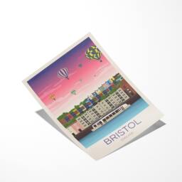 Bristol Balloon Fiesta Poster, Festival , Hotwells, Vintage Retro Travel Poster, Hot Air Print - thumbnail 3