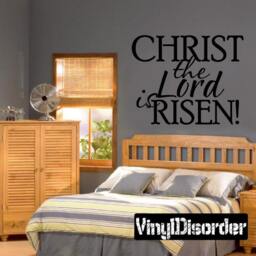 Christ The Lord Is Risen - Vinyl Wall Decal Quotes Sticker Hd078Et - thumbnail 1