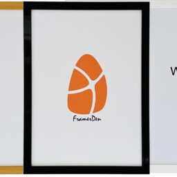 Modern Rainbow Colours Photo Frame Black White Grey Yellow Blue Orange Red Picture Poster Frames Wall Art Home Decor Gift A2 A3 A4 A5 Mount - thumbnail 2