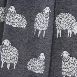 Soft Black Sheep Pure Cotton Throw - Reversible/ Double Sided Blanket Woven Bedspread Or Pattern Sofa Housewarming Present - thumbnail 3