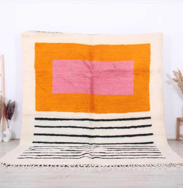 Custom Moroccan Rug, Wool Rug, Berber Authentic Beni Ouarain Rug - image 1