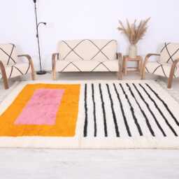 Custom Moroccan Rug, Wool Rug, Berber Authentic Beni Ouarain Rug - thumbnail 3