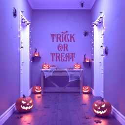 Trick Or Treat Halloween Sticker Decal Stickers Wall Decor Gift Trick Decoration Art - thumbnail 2