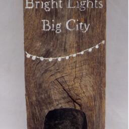 Repurposed Wood Candle Holder Upcycled Barnwood, Wall Sconce, Rustic Home Decor, Wood Wall Art, Reclaimed Sign, Lodge Decor, Farmhouse Decor - thumbnail 3