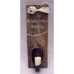 Repurposed Wood Candle Holder Upcycled Barnwood, Wall Sconce, Rustic Home Decor, Wood Wall Art, Reclaimed Sign, Lodge Decor, Farmhouse Decor - thumbnail 2