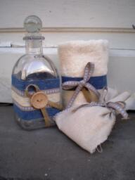 Greek Baptismal Set -Oil Bottle/Soap/Towel-Orthodox Baptism - thumbnail 1