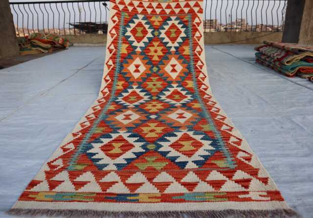 2'6x6'5 Small Stunning Turkmen Kilim, Chubi New Runner Rug, Flatweave Oriental Afghan Handmade Kilim Hallway Area Rug - image 1